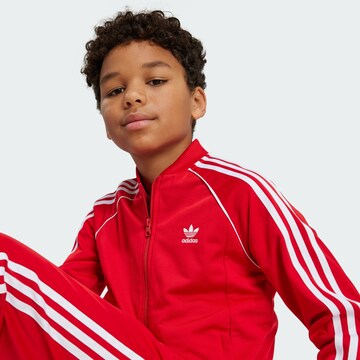 Giacca di felpa 'Adicolor' di ADIDAS ORIGINALS in rosso