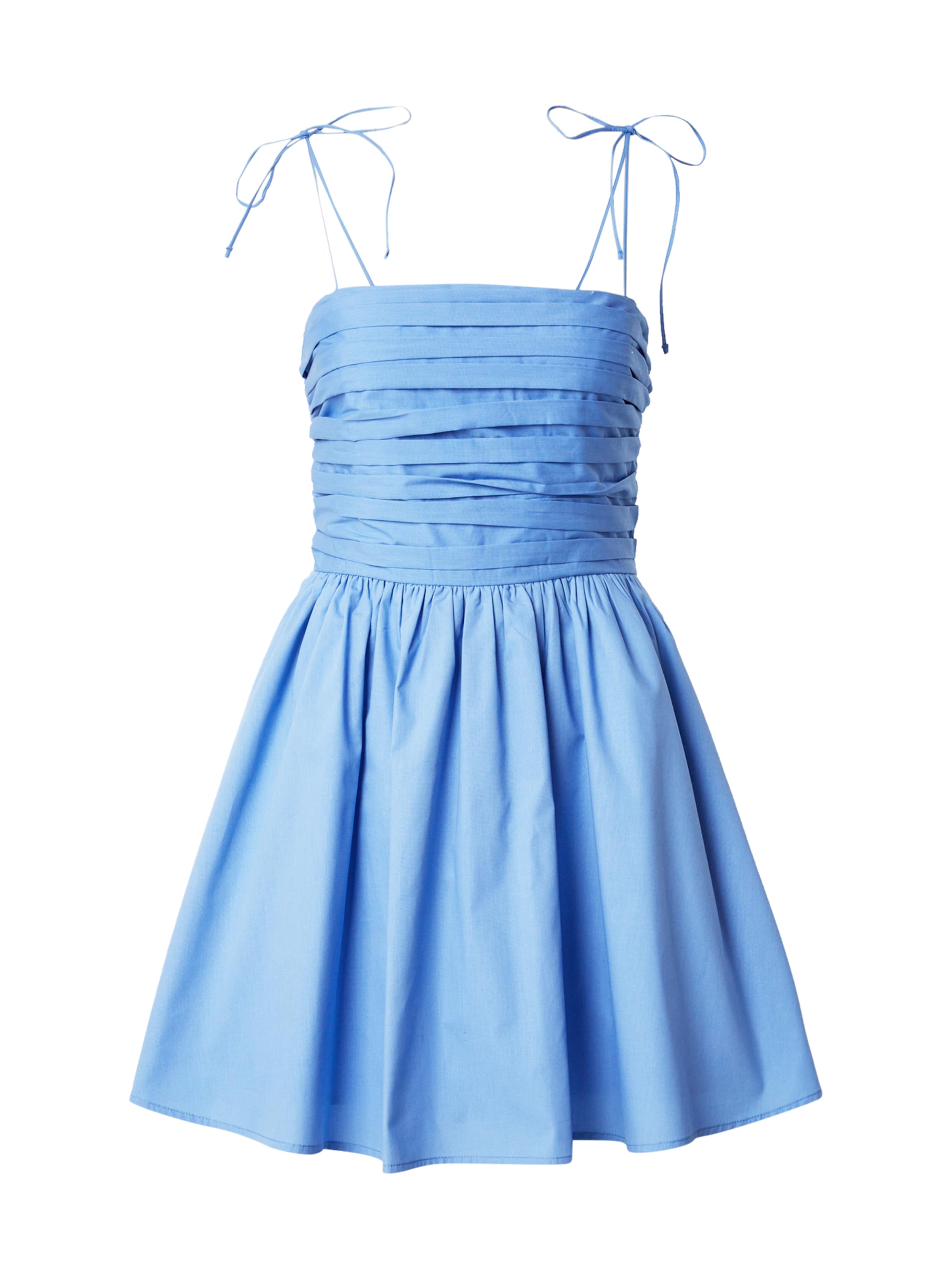 Abercrombie & Fitch Рокля за коктейл 'CHASE EMERSON' в синьо: отпред