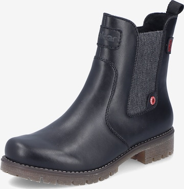 Rieker Chelsea boots i svart: framsida