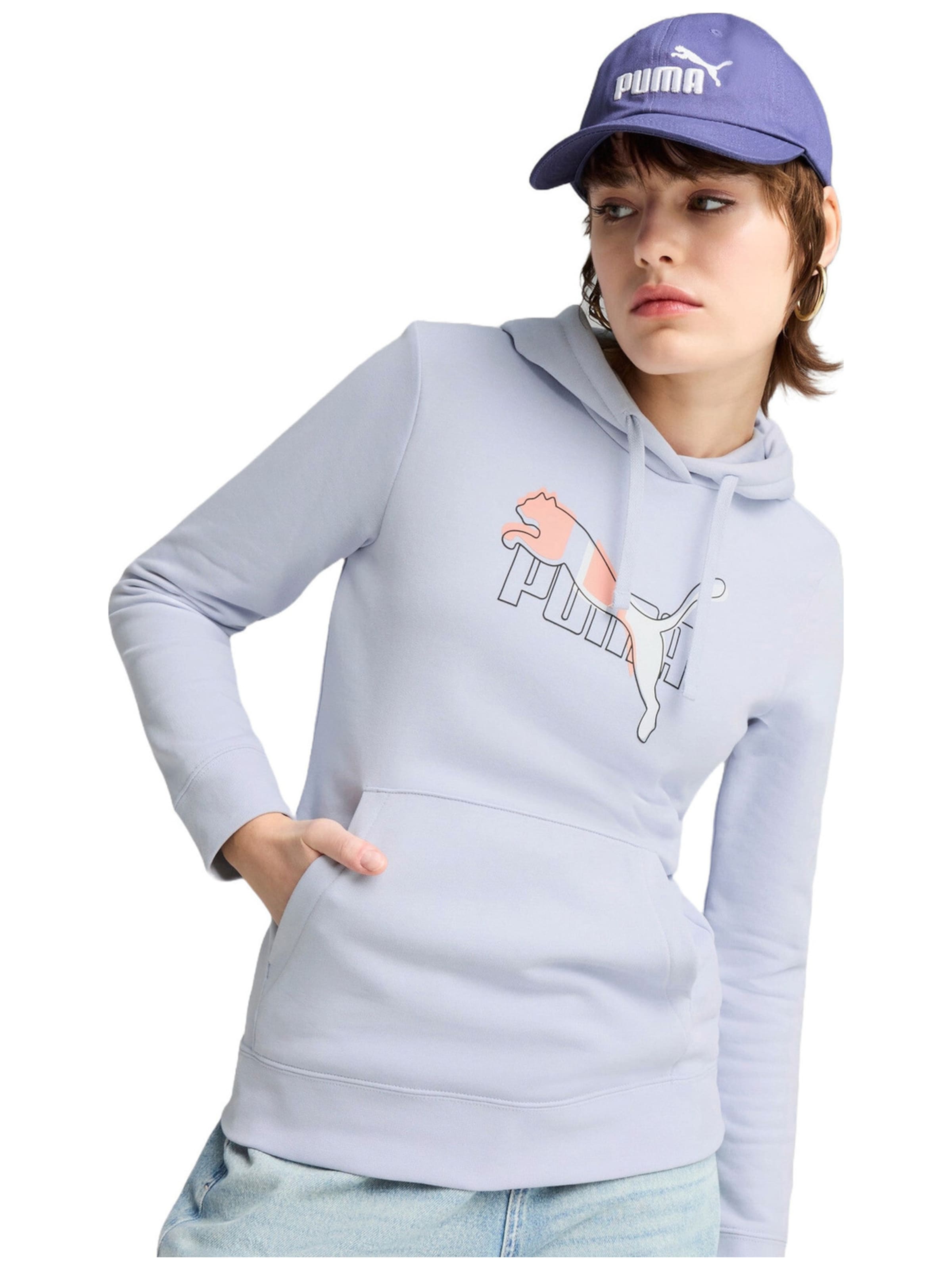 PUMA - Gorra deportiva 'Ess No.1 Logo Bb Cap' en azul: frente
