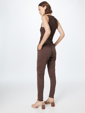 ICHI Tapered Trousers 'KATE' in Brown