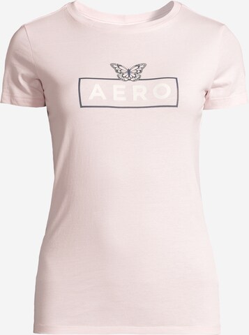 T-shirt 'JUN' AÉROPOSTALE en rose : devant