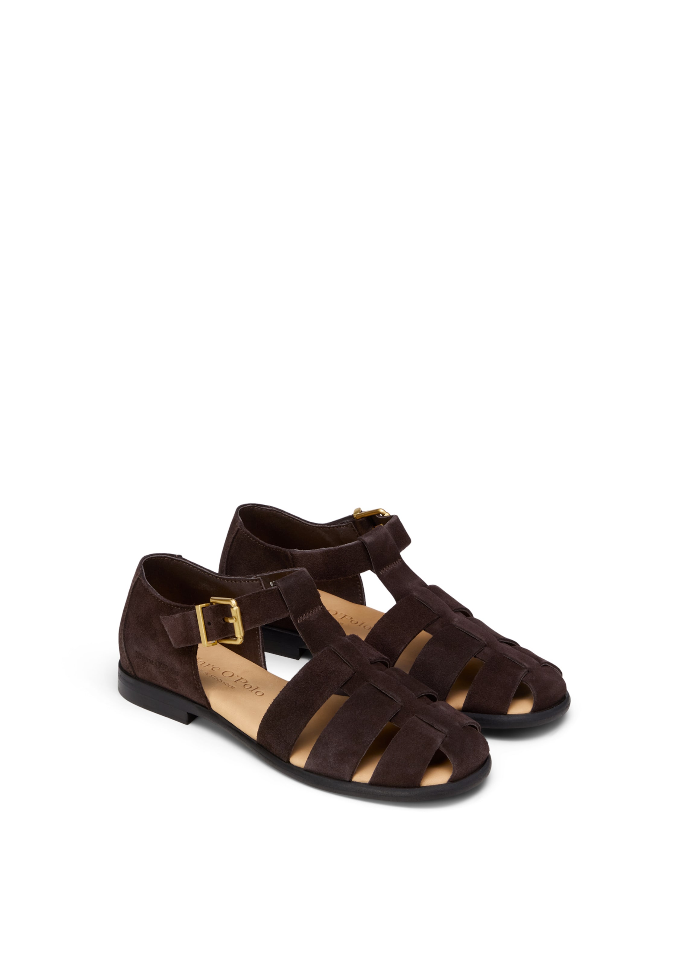 Marc O'Polo Sandaal 'Fisherman' in Bruin