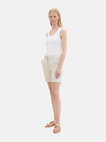 Regular Pantalon chino TOM TAILOR en beige