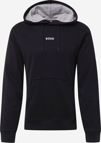 Sweat-shirt 'Weedo' BOSS Orange en noir : devant