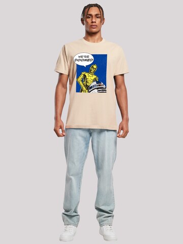 T-Shirt 'C3-PO We're Doomed' F4NT4STIC en beige