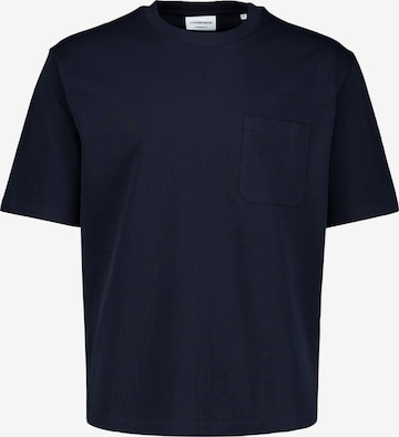 T-Shirt Lindbergh en bleu : devant