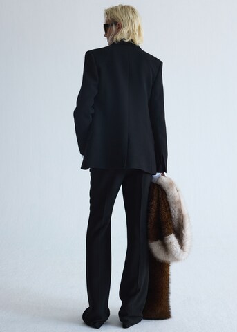 MANGO Wide leg Trousers 'HONEY' in Black
