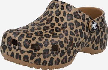 ruda Crocs Klumpės: priekis