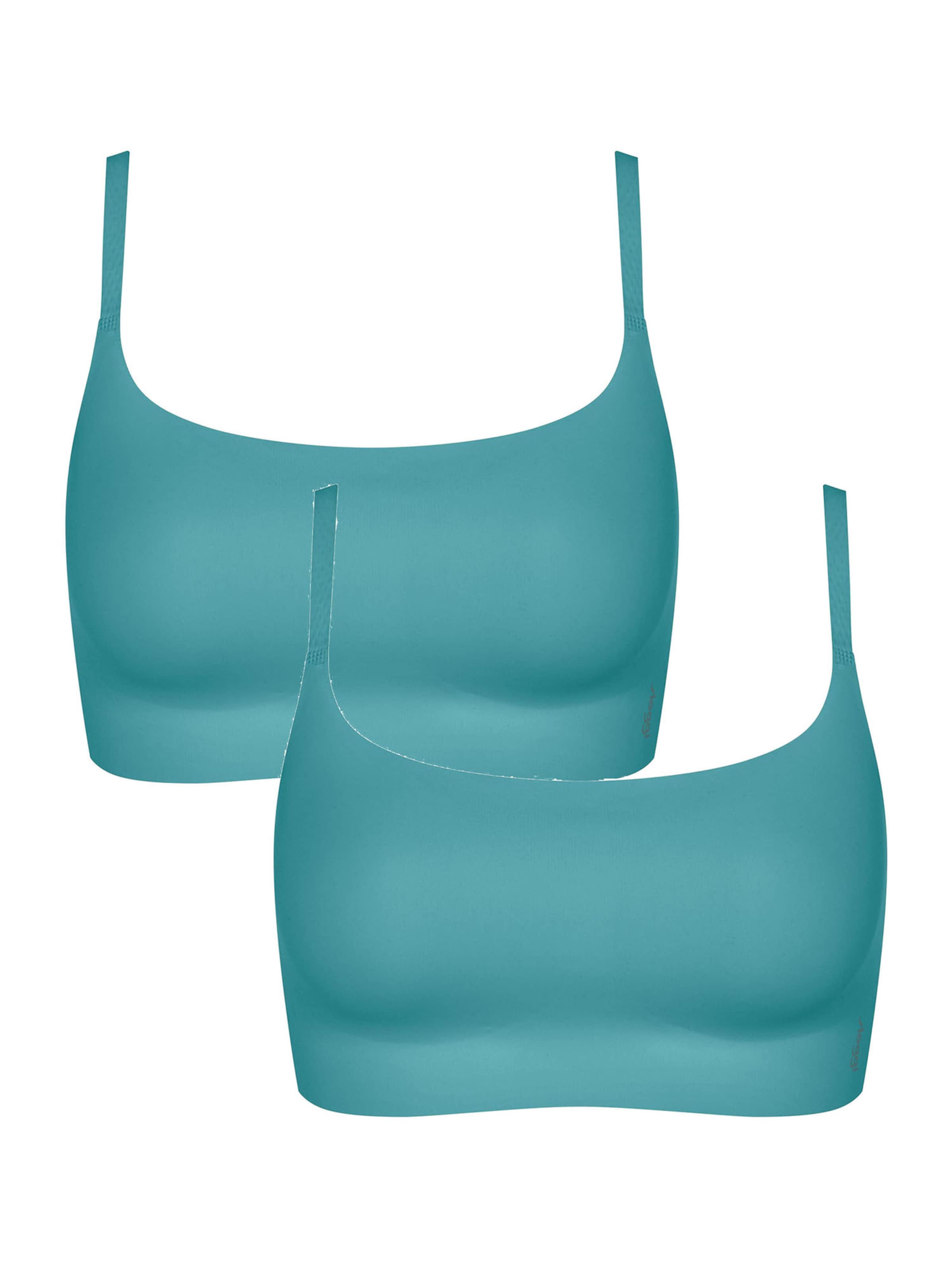 SLOGGI Bralette Bra 'Zero Feel 2.0 Ultra' in Green: front