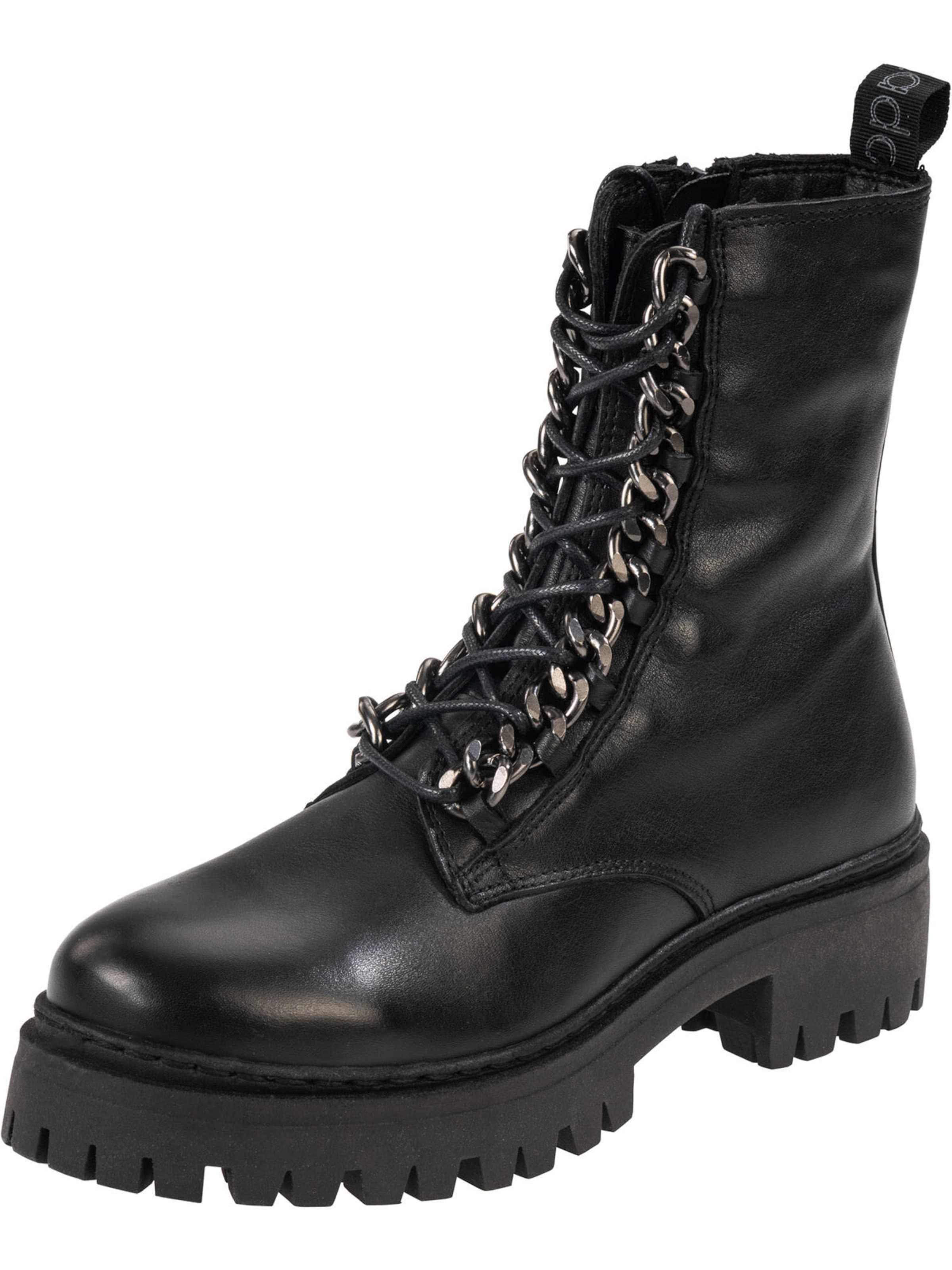 Palado Lace-up bootie 'Thasos 11765' in Black: front