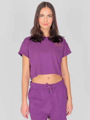 NASSAU Beach Club Shirt in Lila: Vorderseite