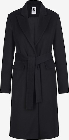 Anna Aura Between-Seasons Coat in Black: front