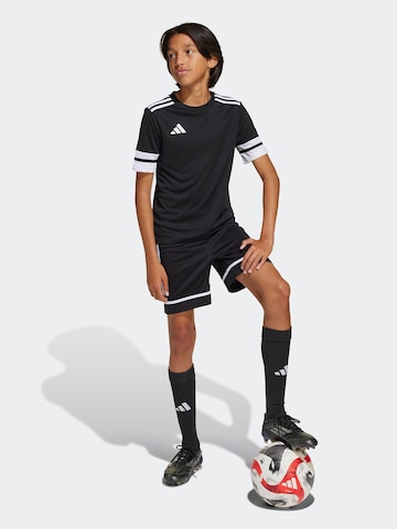 juoda ADIDAS PERFORMANCE Standartinis Sportinės kelnės 'Squadra 25': priekis