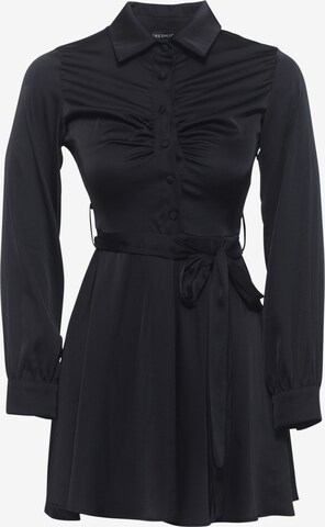 FRESHLIONS Shirt Dress 'Linnea' in Black: front