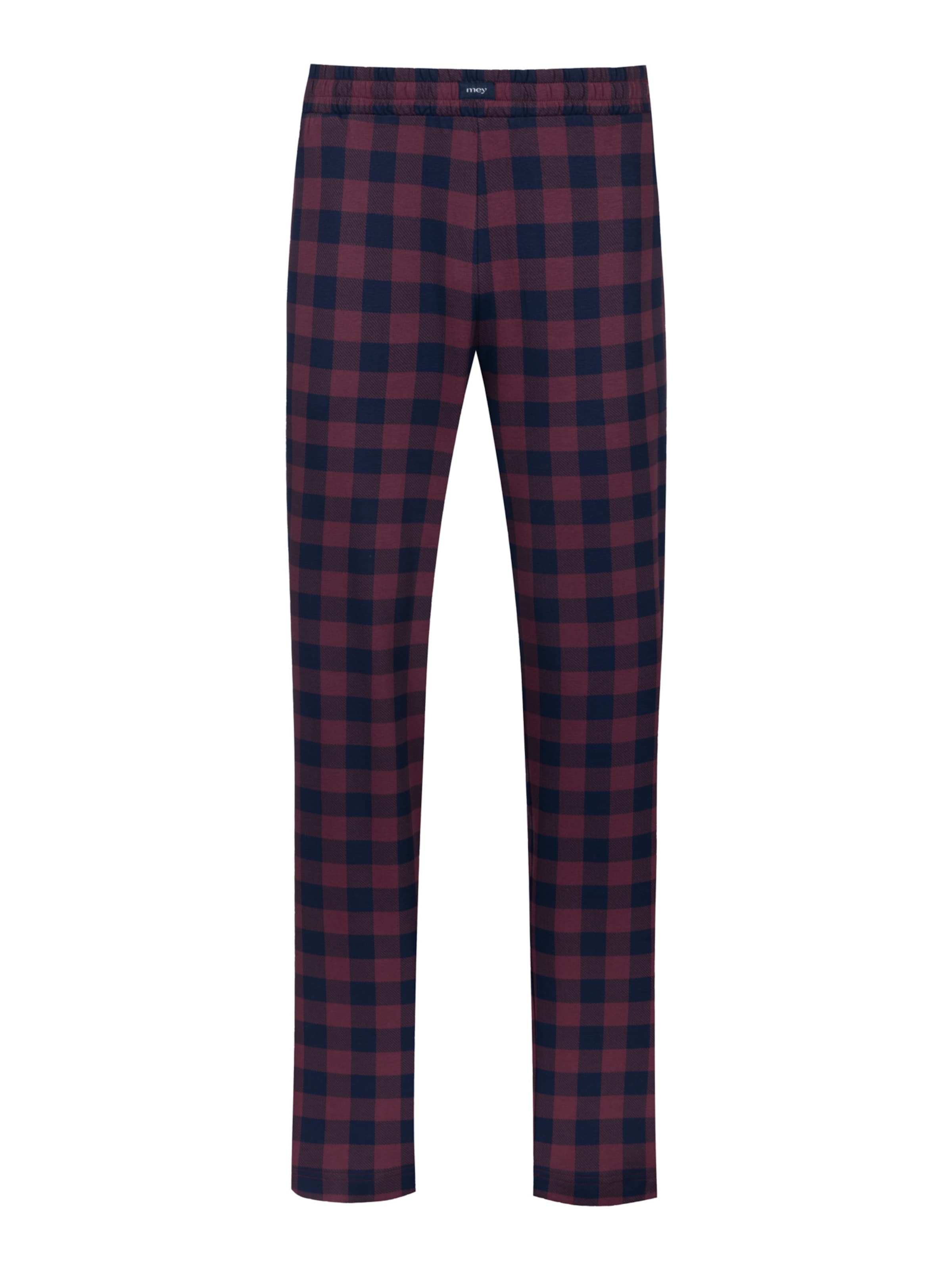 Pantalon de pyjama ' Serie Lumber Grid ' Mey en bleu : devant
