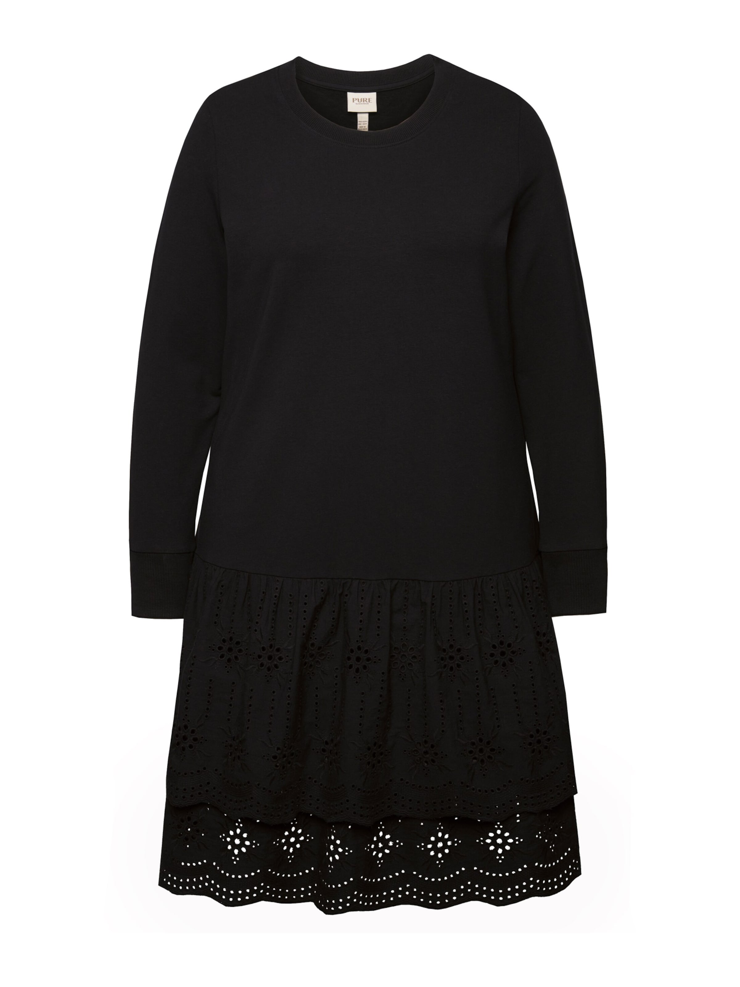 Ulla Popken Jurk in Zwart: voorkant