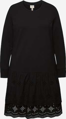 Robe Ulla Popken en noir : devant