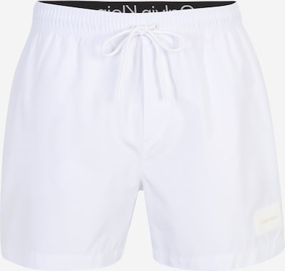Calvin Klein Swimwear Badeshorts in grau / schwarz / weiß / offwhite, Produktansicht
