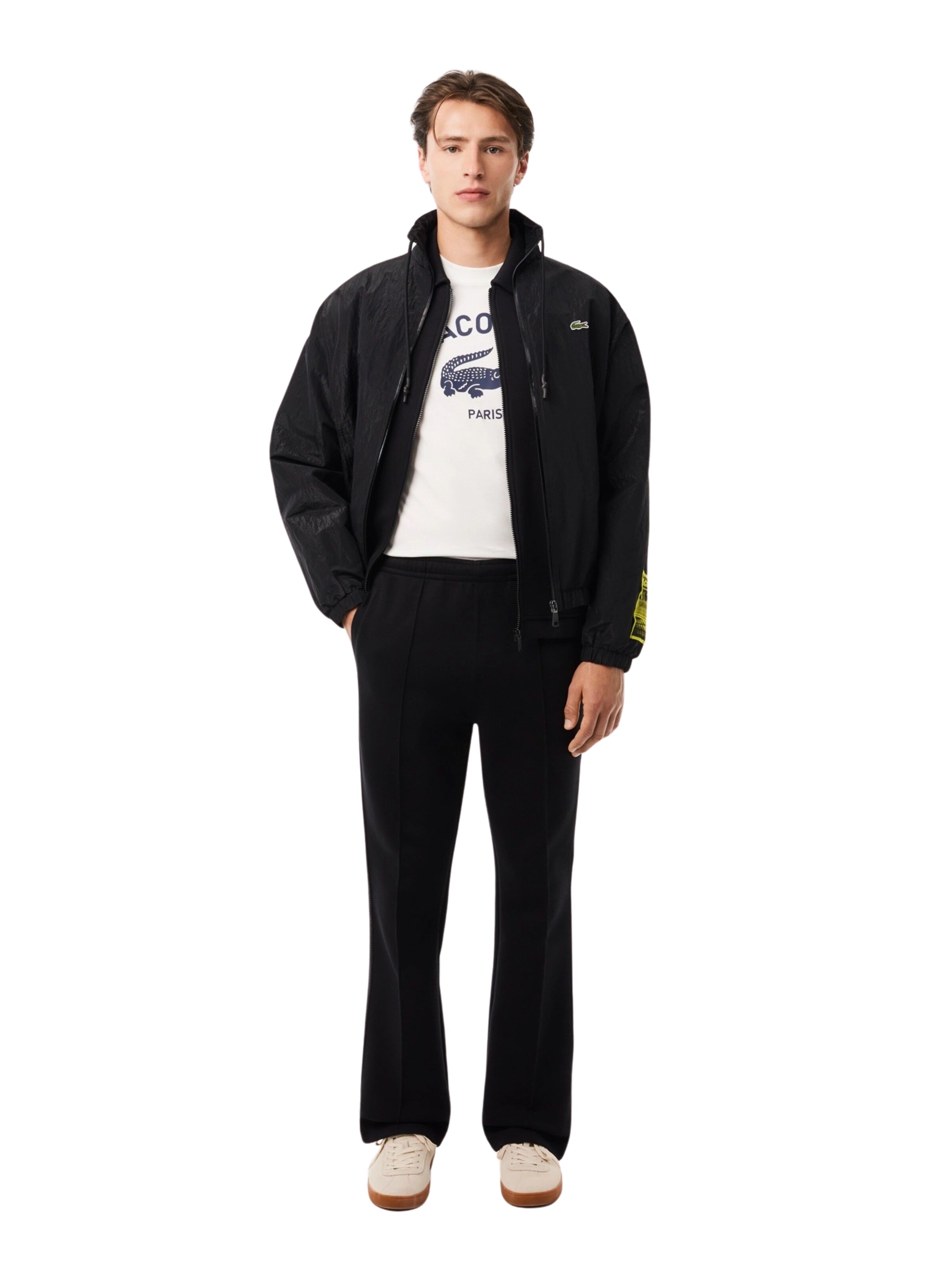 LACOSTE Тениска в бяло
