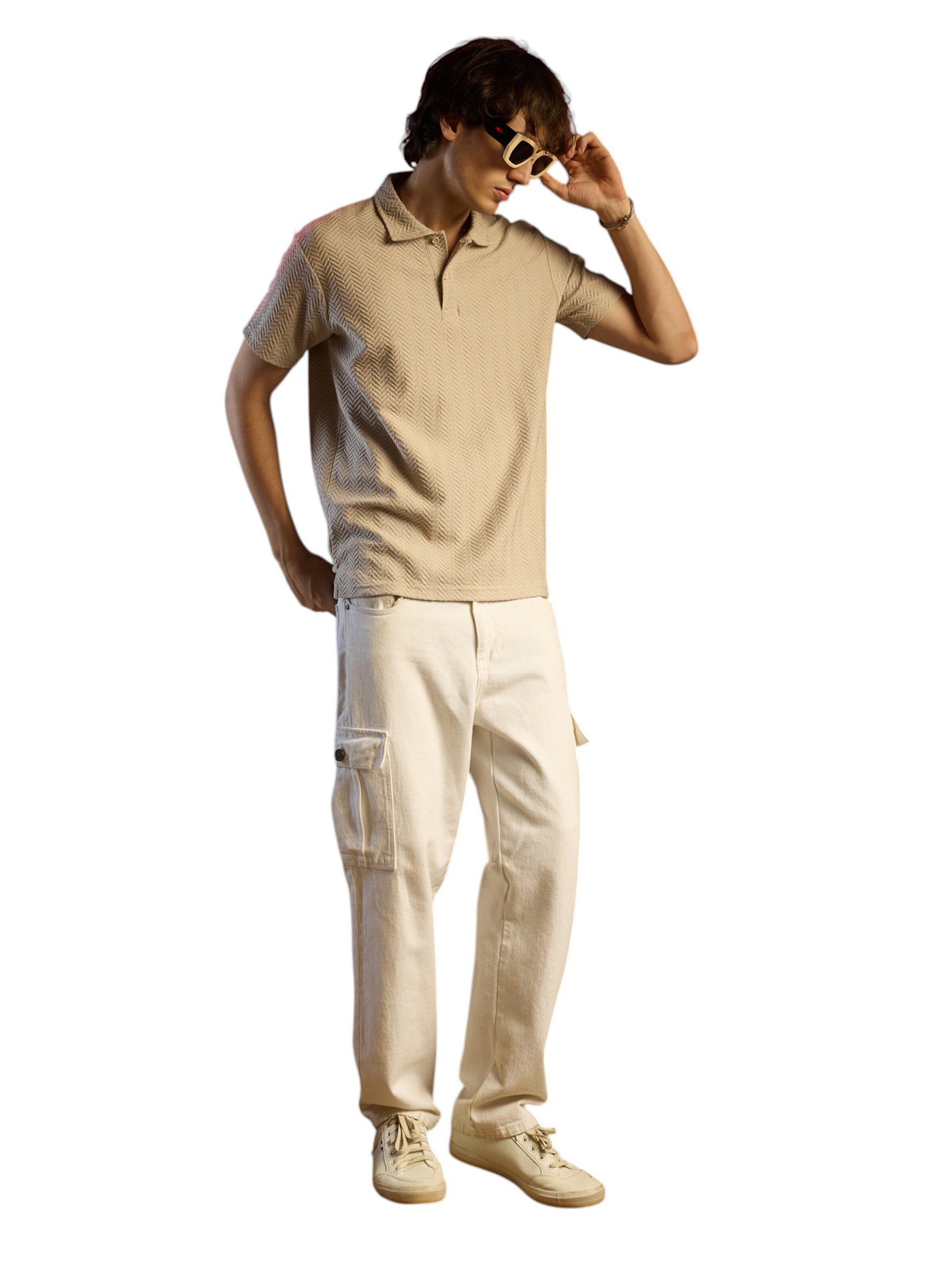 Campus Sutra Shirt in Beige