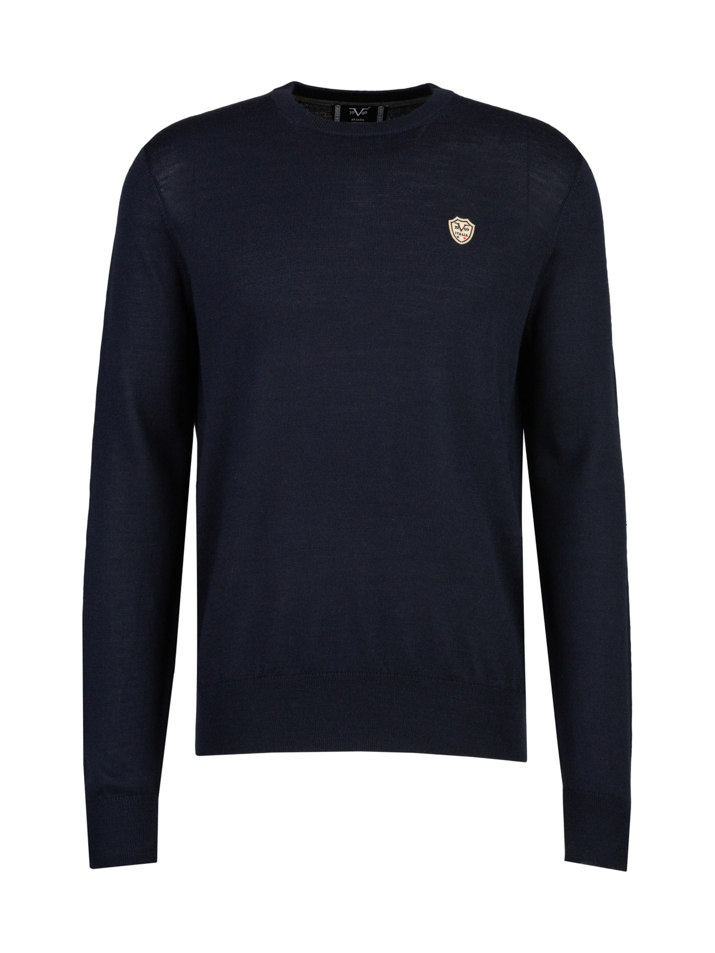 19V69 ITALIA Pullover 'Clint' in Blau: Vorderseite