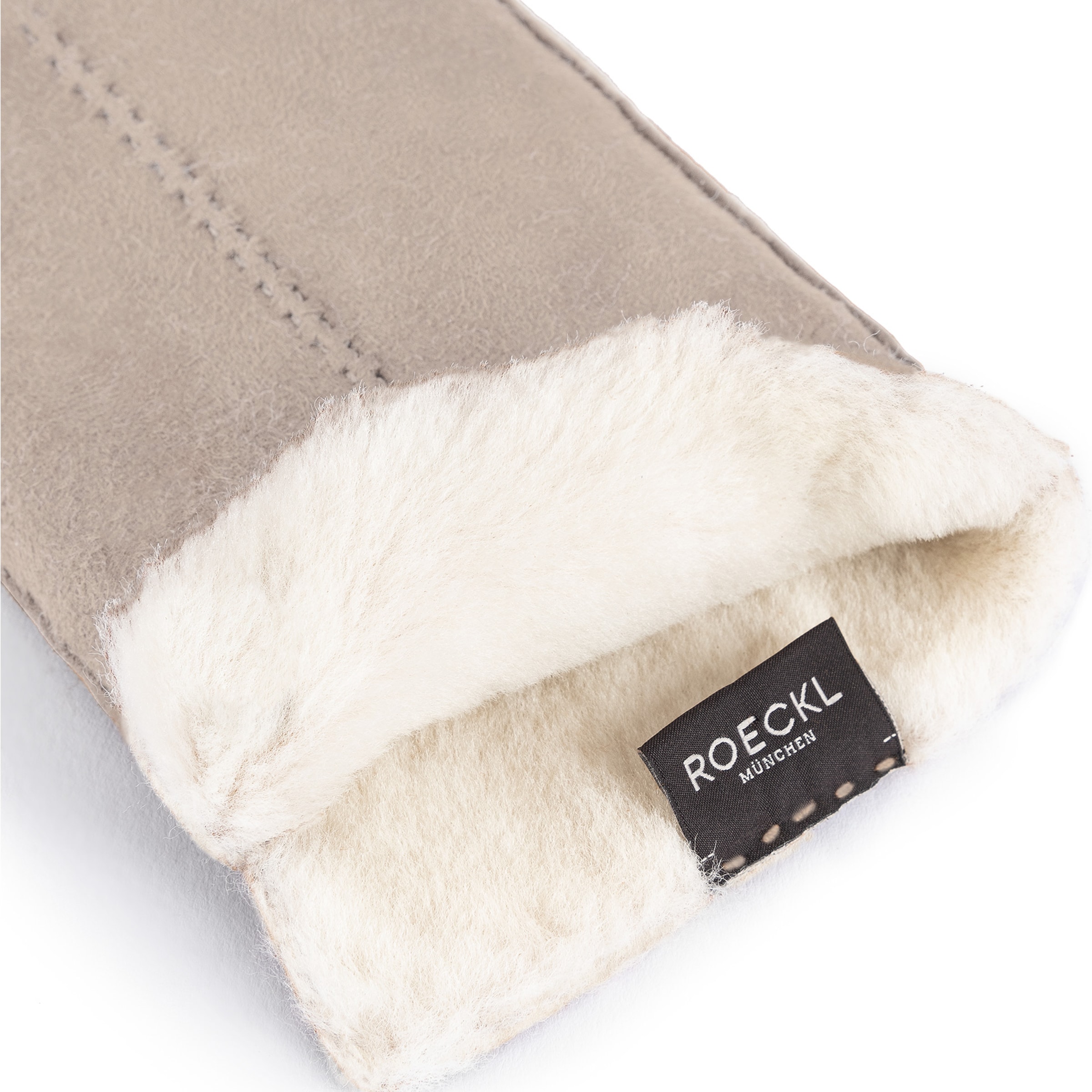 Roeckl Full finger gloves 'MALMÖ' in Beige