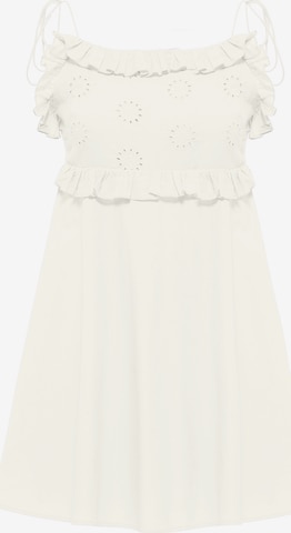 MYMO Summer Dress 'Nolie' in White: front