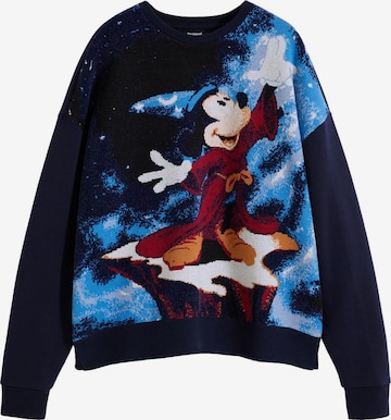 DesigualSweater majica - plava boja: prednji dio