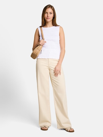 TOM TAILOR DENIM Top in White