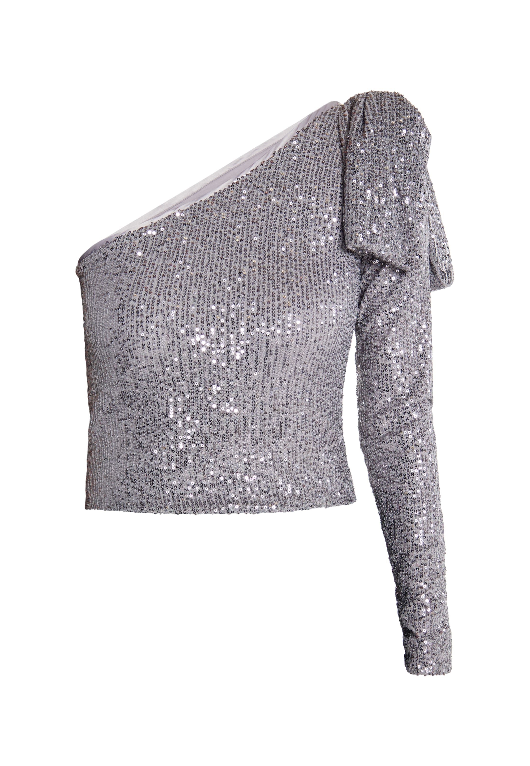 Camicia da donna 'Nascita' di faina in grigio: frontale