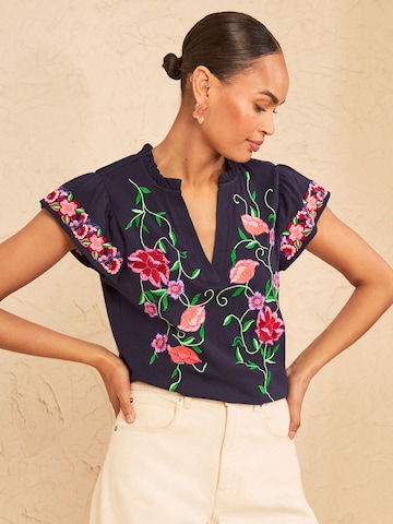 love & roses Shirt in Blue