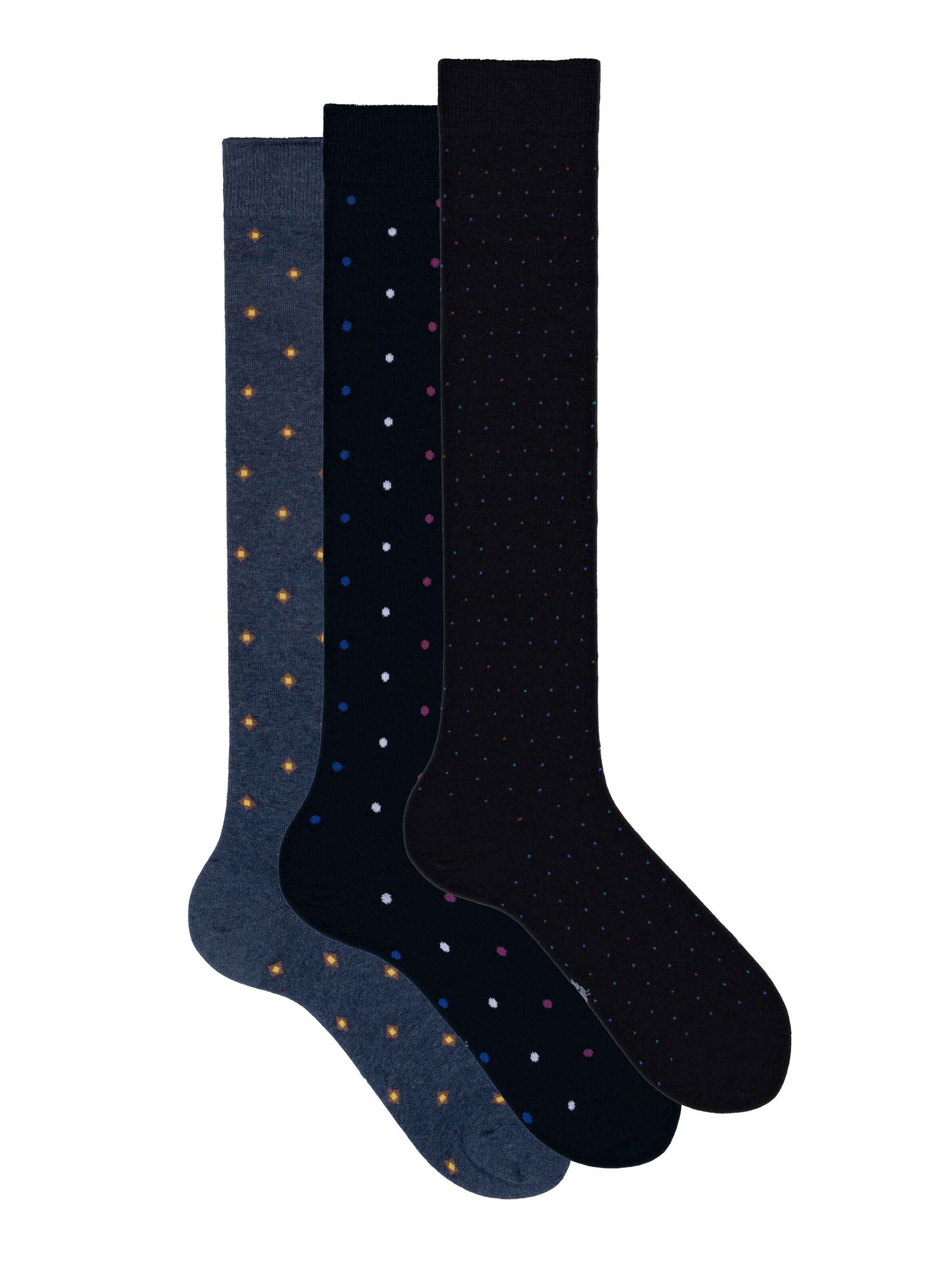Gambaletto '3 Pack Calze Lunghe Fantasia - Confezione Regalo - Ciocca' di Ciocca in colori misti: frontale