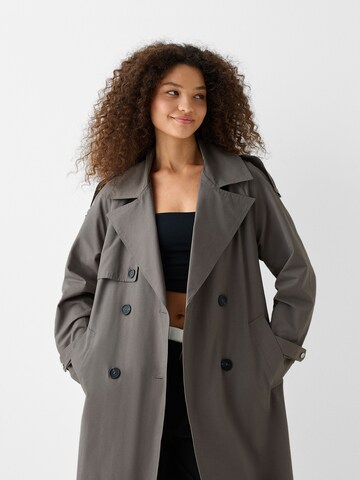 Bershka Between-Seasons Coat in Grey