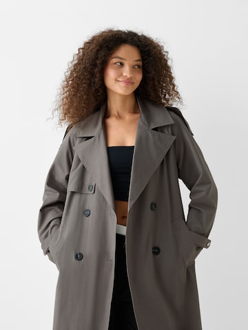 Bershka Between-seasons coat in Grey