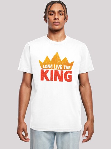 F4NT4STIC T-Shirt 'Disney König der Löwen Movie Long Live The King' in Weiß: Vorderseite