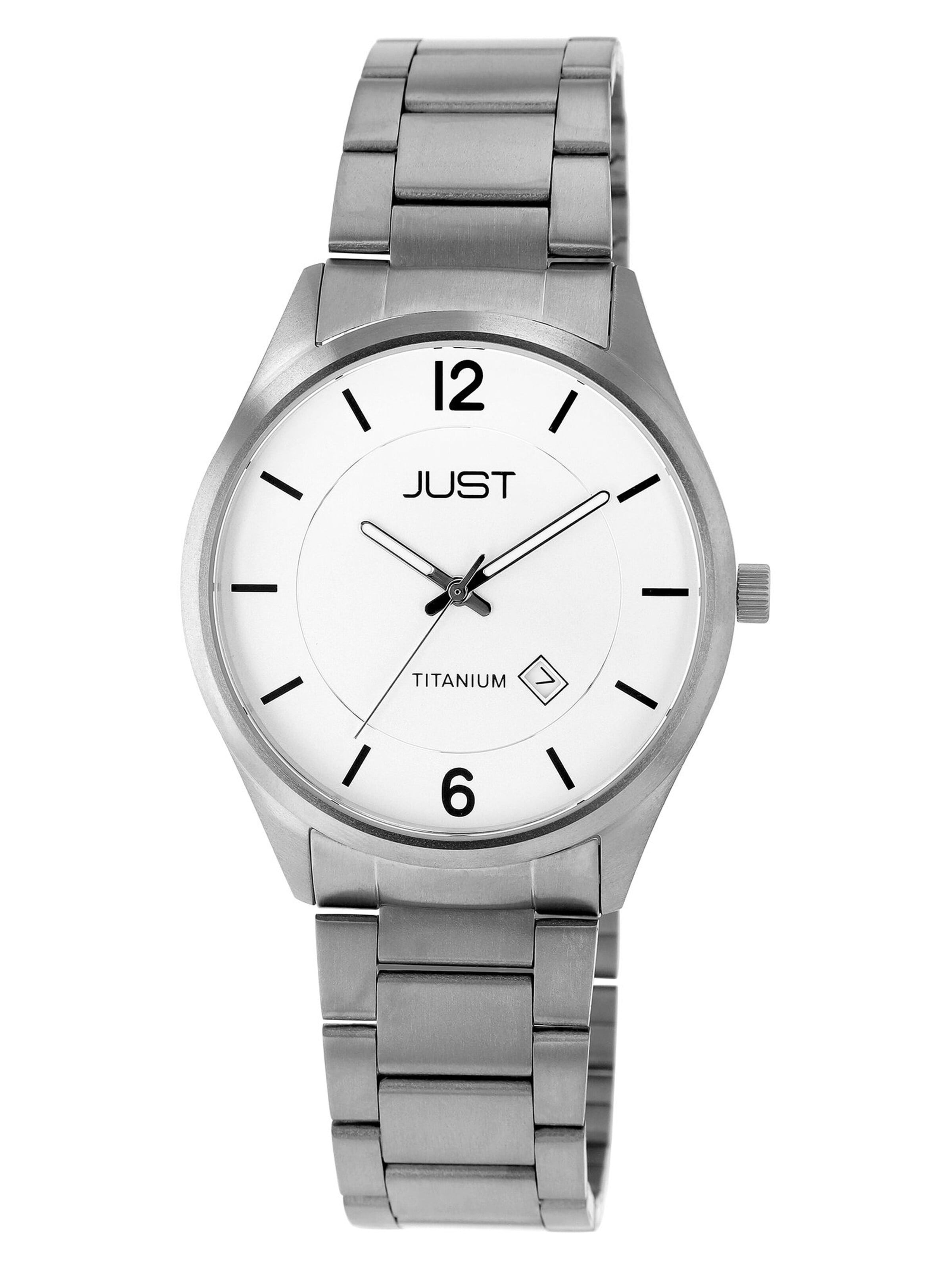 JUST Analog Watch 'Fenrih, Datumsanzeige' in Grey