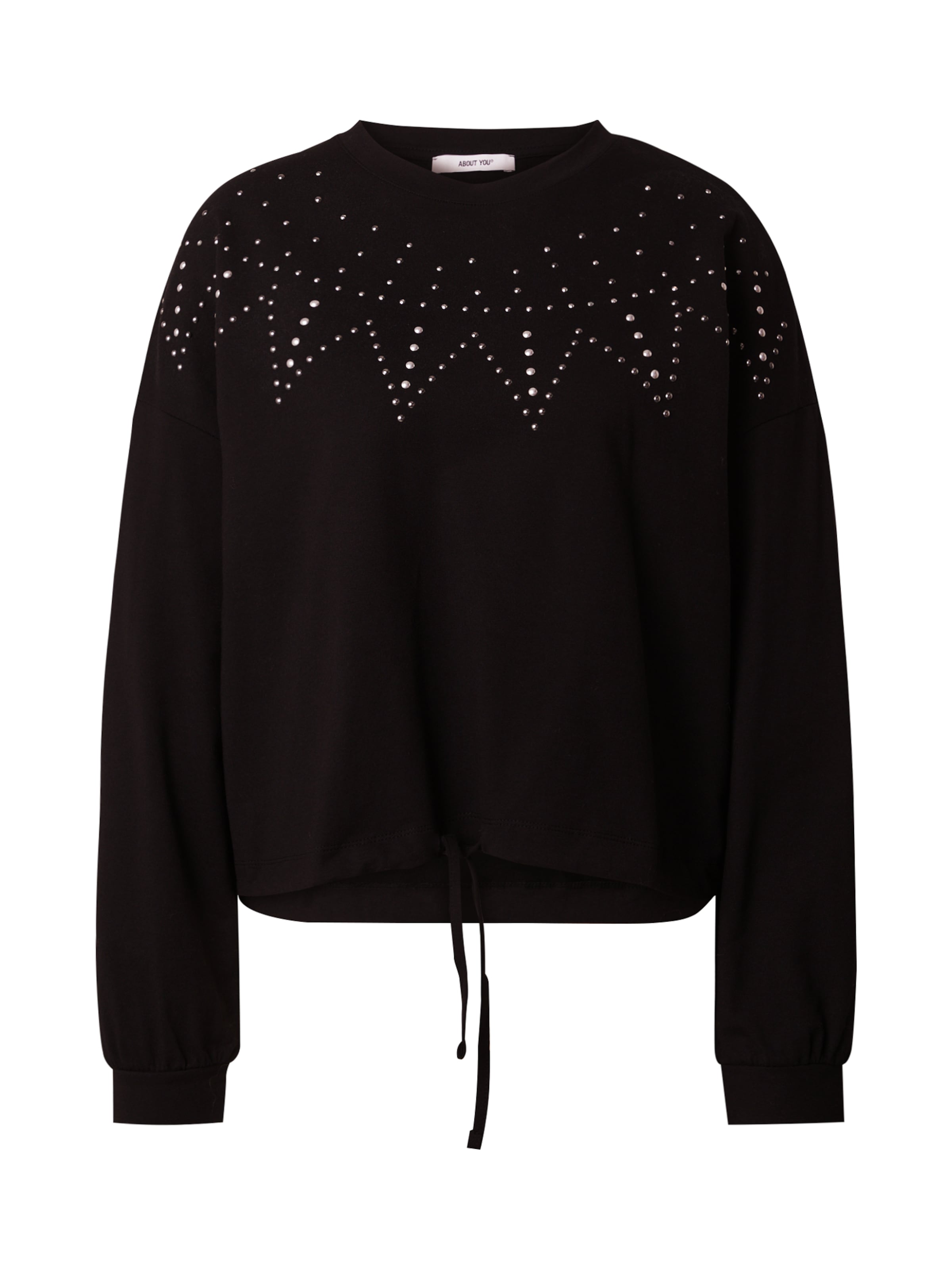 ABOUT YOU Sweatshirt 'Cathleen' in Black: front