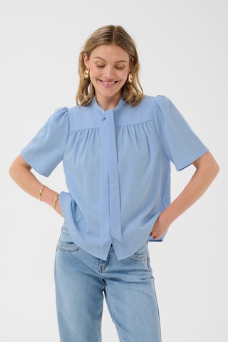 Chemisier Cream en bleu : devant