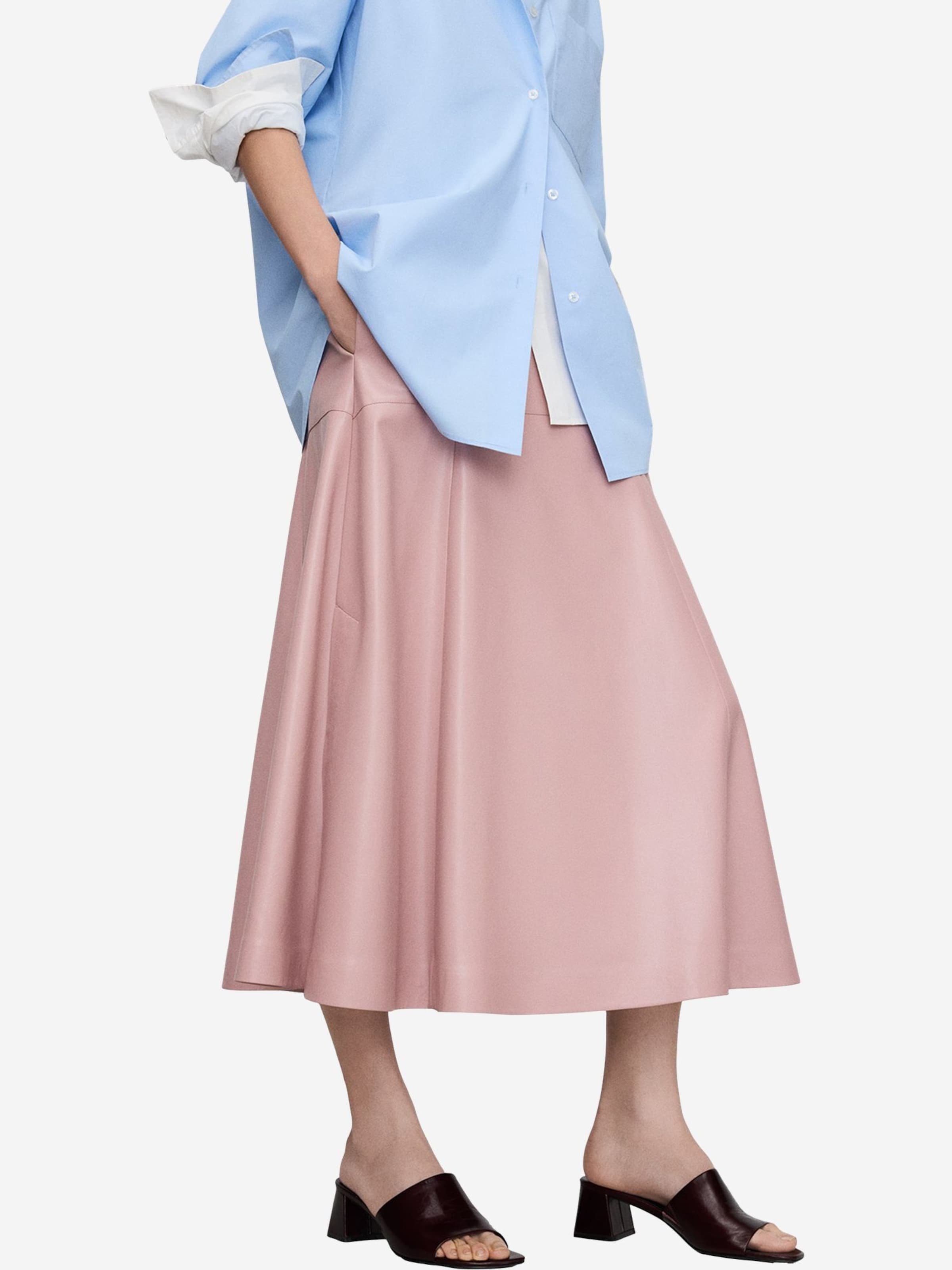 Adolfo Dominguez - Saia em rosa: frente