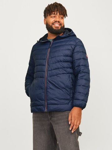 Jack & Jones Plus Between-Season Jacket 'JJESPRINT' in Blue: front