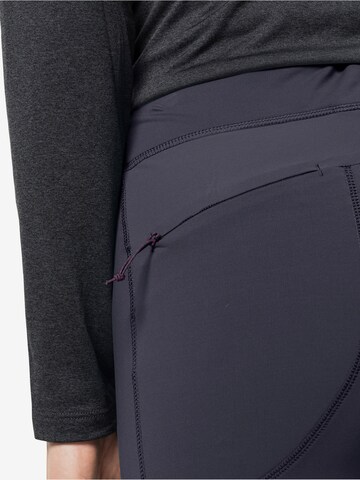 JACK WOLFSKIN Slimfit Sporthose 'SALMASER' in Grau