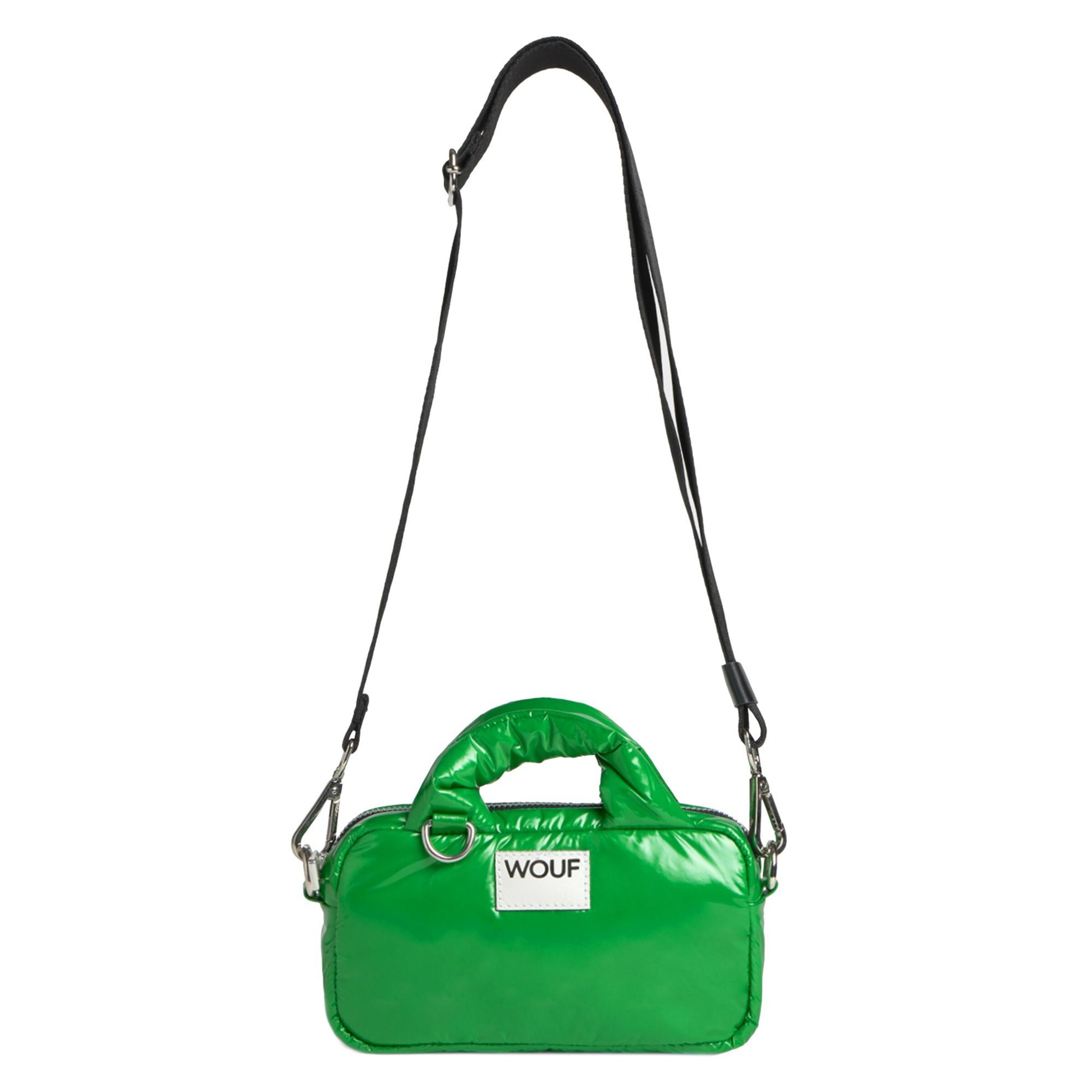 Wouf Handbag 'Glossy Mini' in Green: front