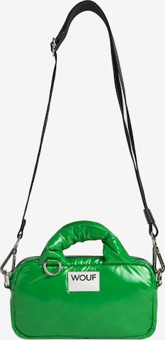 Borsa a mano 'Glossy Mini' di Wouf in verde: frontale
