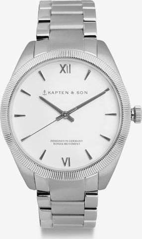 Kapten & Son - Relógios analógicos em prata: frente