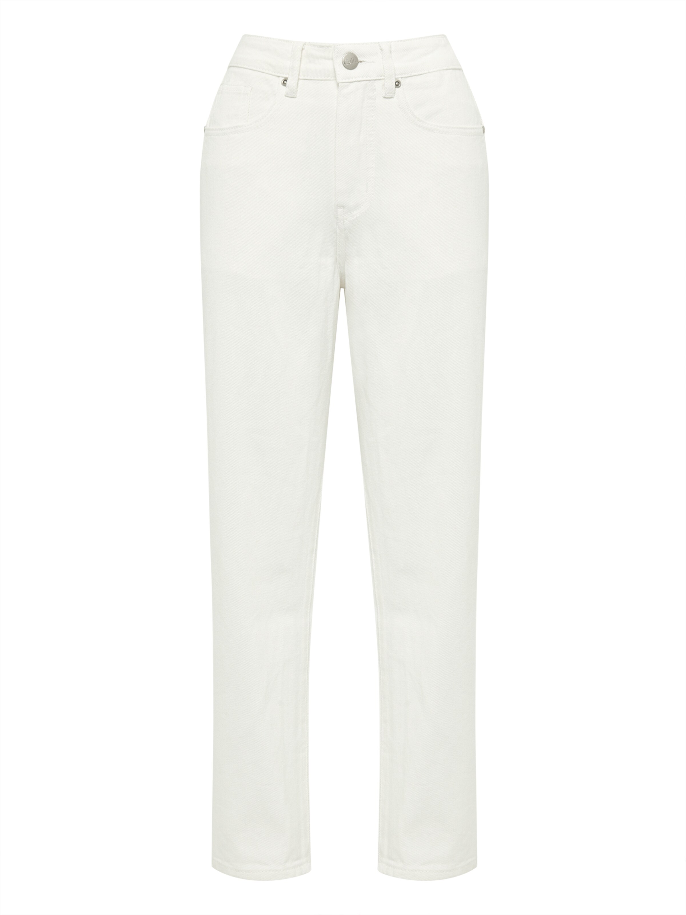 Calli Regular Дънки 'LUNA' в бяло: отпред