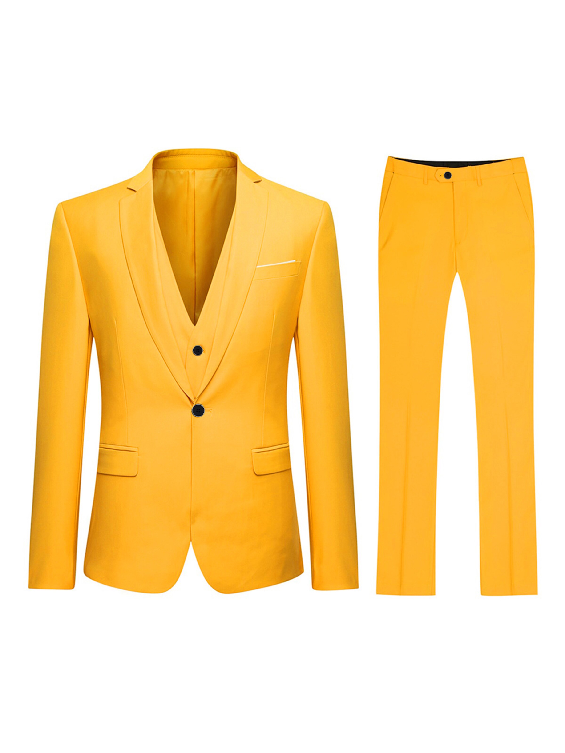 Youthup Suit in Yellow: front