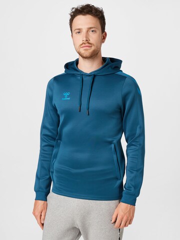 Hummel Athletic Sweatshirt in Blue: front