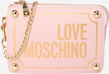 Love Moschino Τσάντα ώμου 'MAGNIFIER' σε ροζ: μπροστά