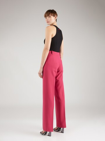 HUGO Regular Pleated Pants 'Hulana' in Pink